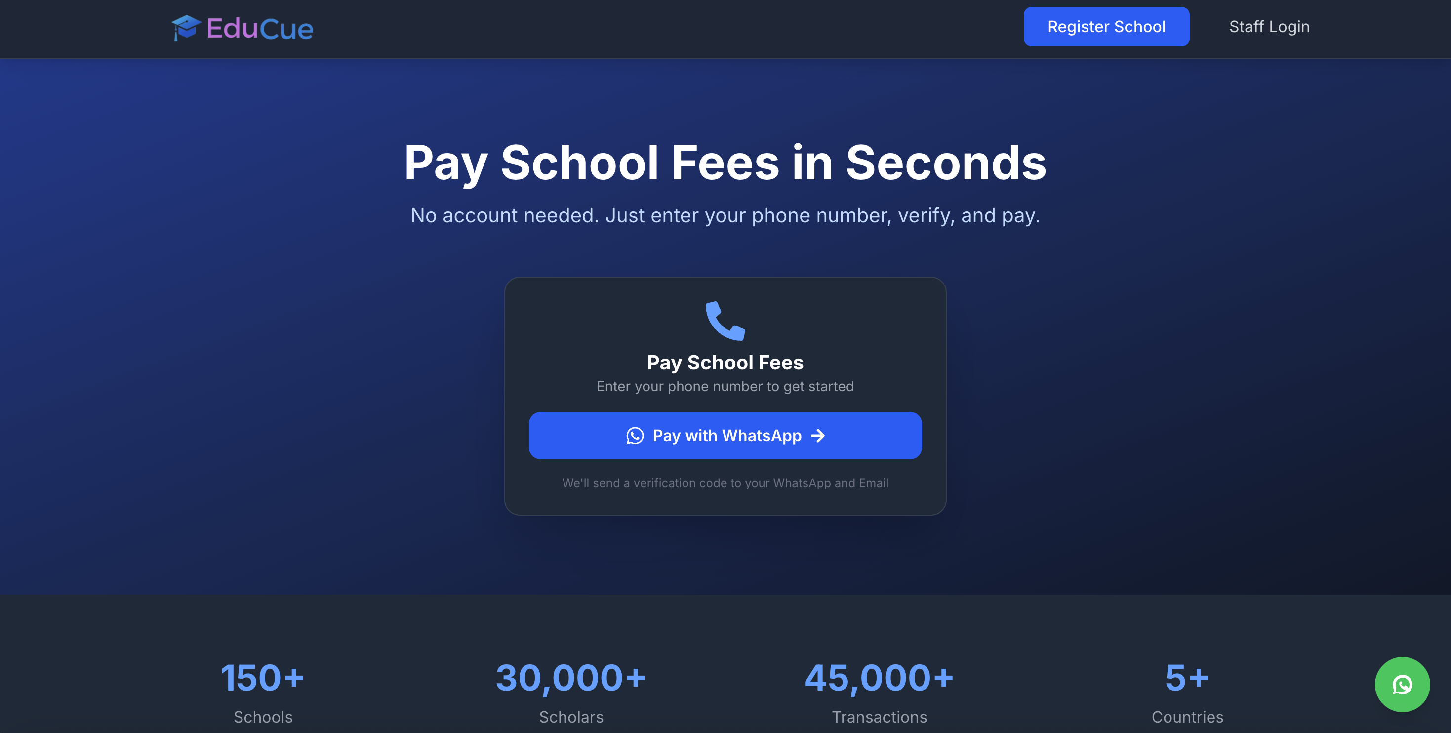 EduCue Fees digital school payment platform with Flutterwave and Paystack integration